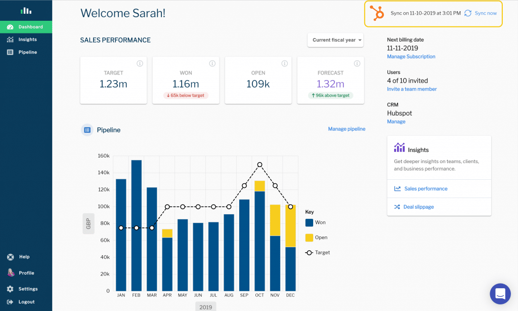 QuarterOne dashboard